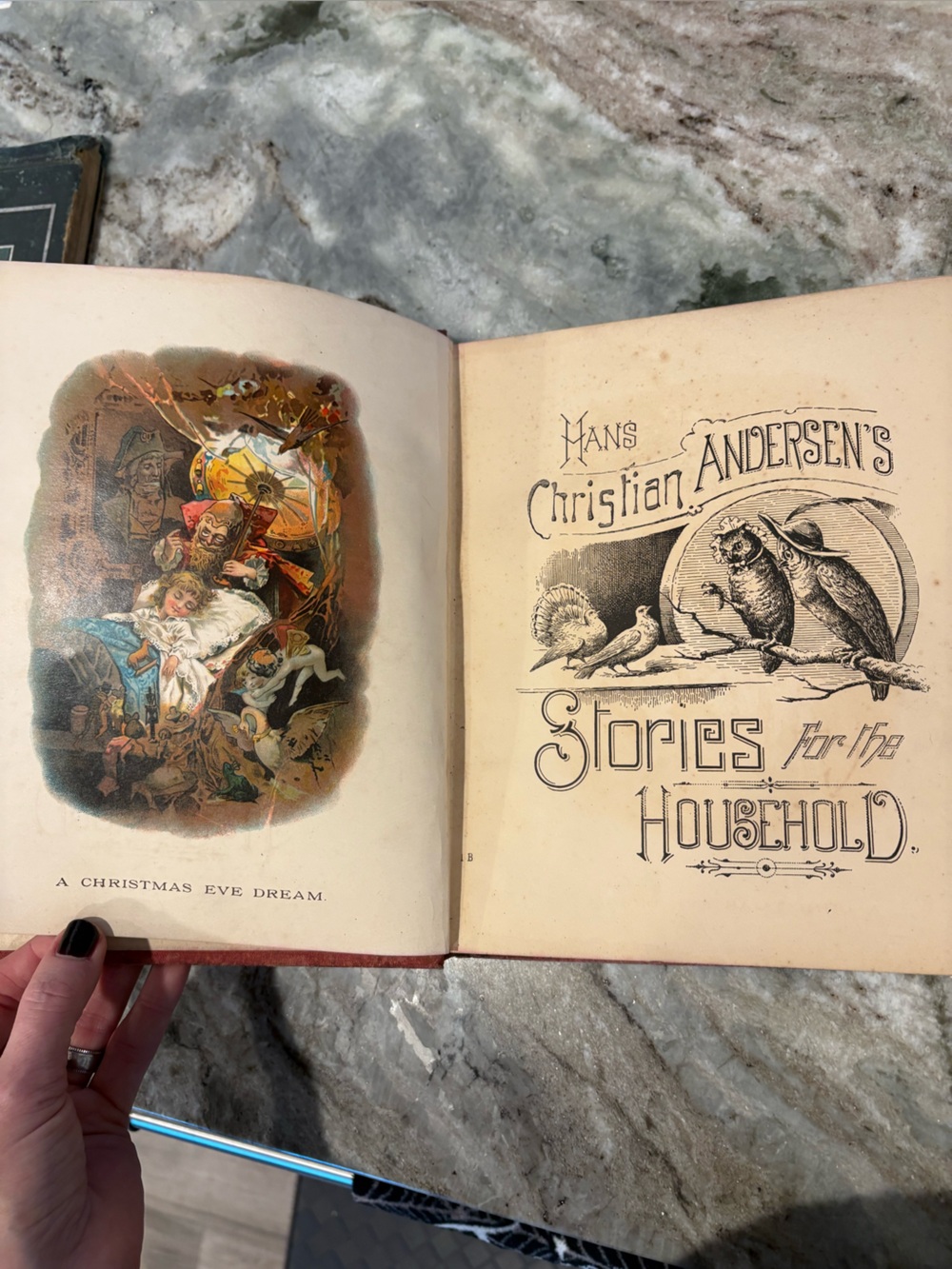 Vintage ‘Hans Christian Anderson’s Stories for the Household’ antique book